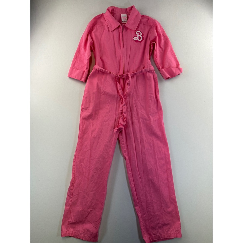 Barbie The Movie Kids Pink Power Jumpsuit Spirit Halloween Costume Med 8-10 NEW - Picture 3 of 15